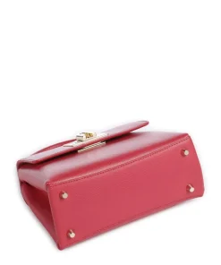 1927 Mini Handtasche genarbtes Leder fuchsia