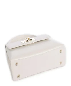 1927 Mini Handtasche genarbtes Leder weiß
