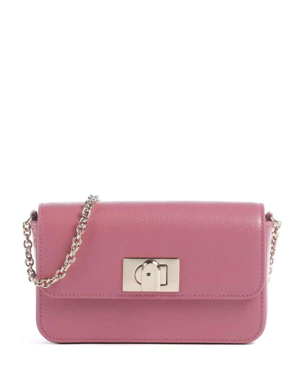 1927 Mini Umhängetasche genarbtes Leder pink