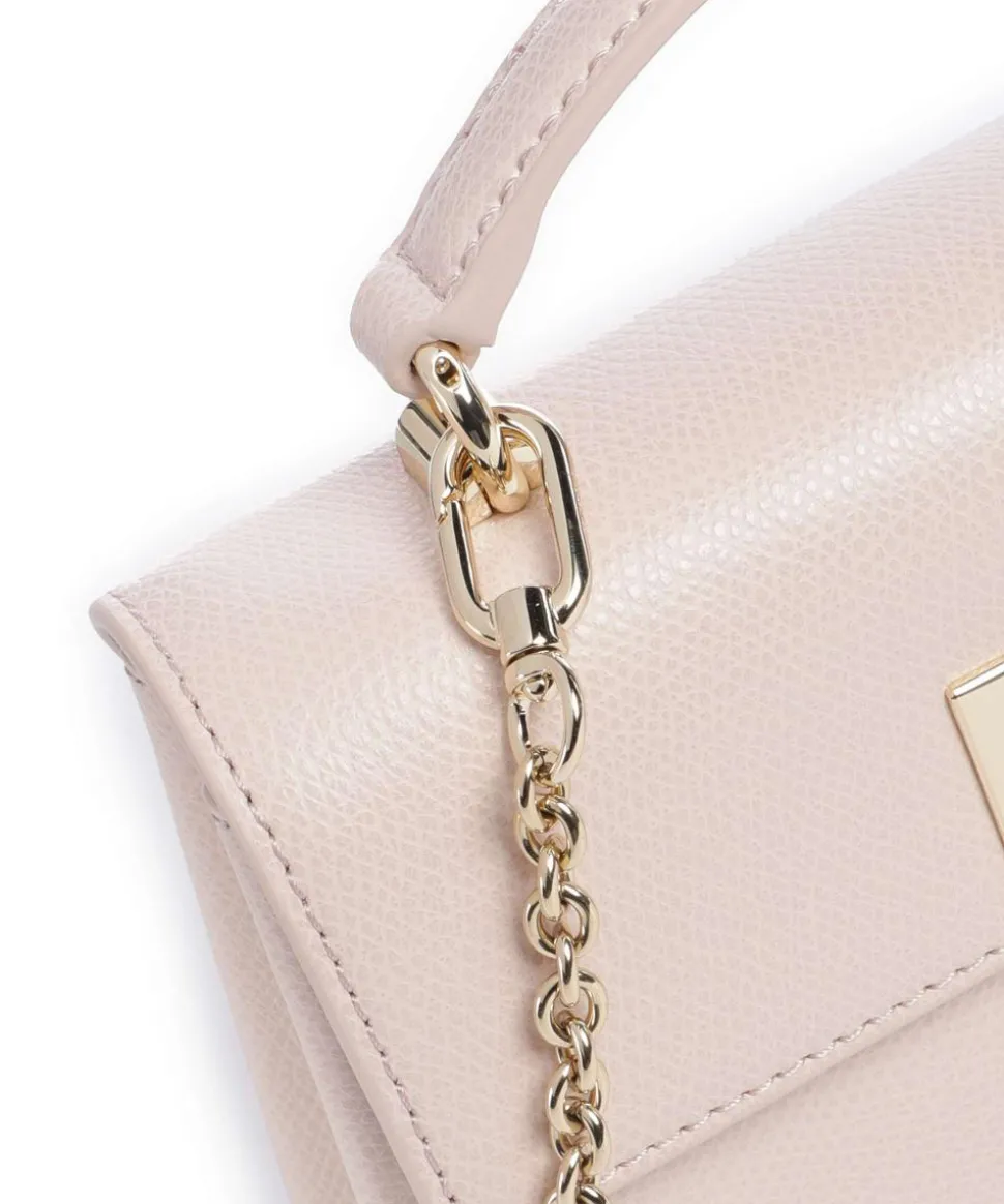 1927 Mini Umhängetasche genarbtes Leder altrosa