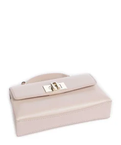 1927 Mini Umhängetasche genarbtes Leder altrosa