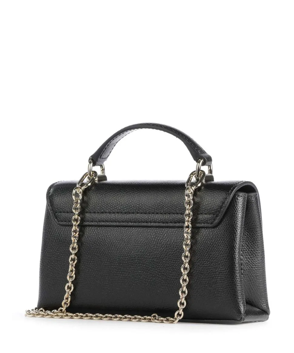 1927 Mini Umhängetasche genarbtes Leder schwarz