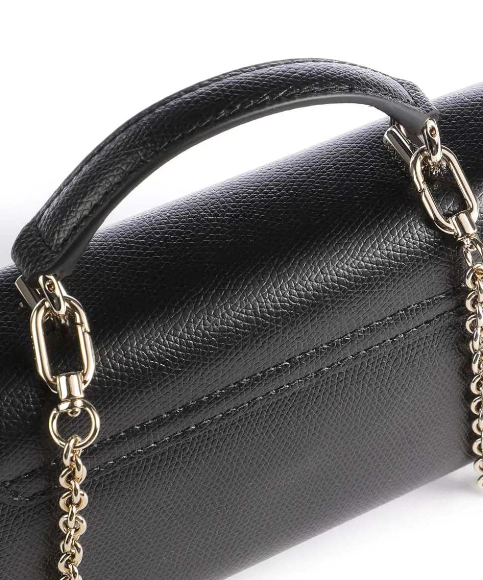 1927 Mini Umhängetasche genarbtes Leder schwarz