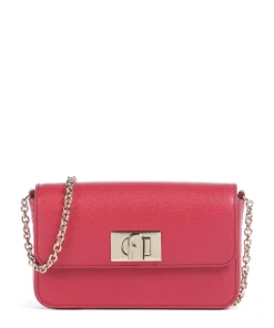 1927 Mini Umhängetasche genarbtes Leder dunkelrot