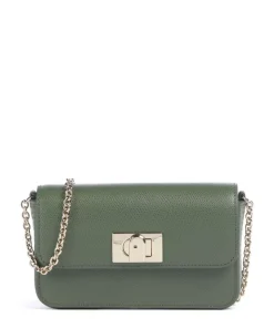 1927 Mini Umhängetasche genarbtes Leder dunkelgrün