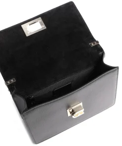 1927 S Schultertasche genarbtes Leder schwarz