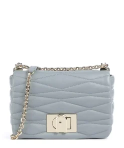 1927 S Schultertasche Nappa Kalbsleder blaugrau