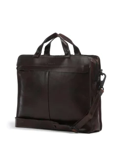 Aberdeen Aktentasche genarbtes Rindsleder dunkelbraun