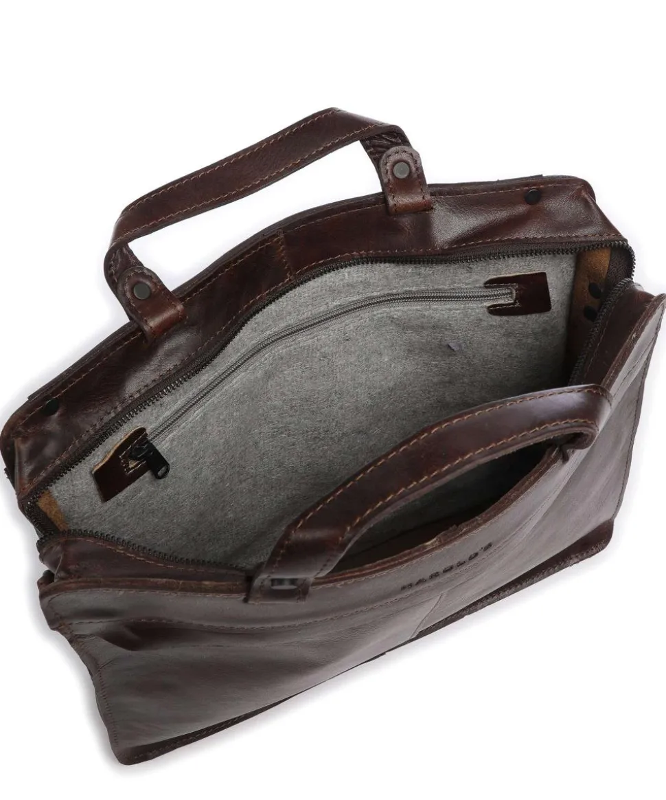 Aberdeen Aktentasche genarbtes Rindsleder dunkelbraun