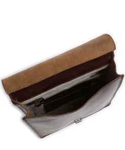 Aberdeen Umhängetasche fein genarbtes Rindsleder dunkelbraun