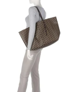 Abi Shopper Lederimitat dunkelbraun