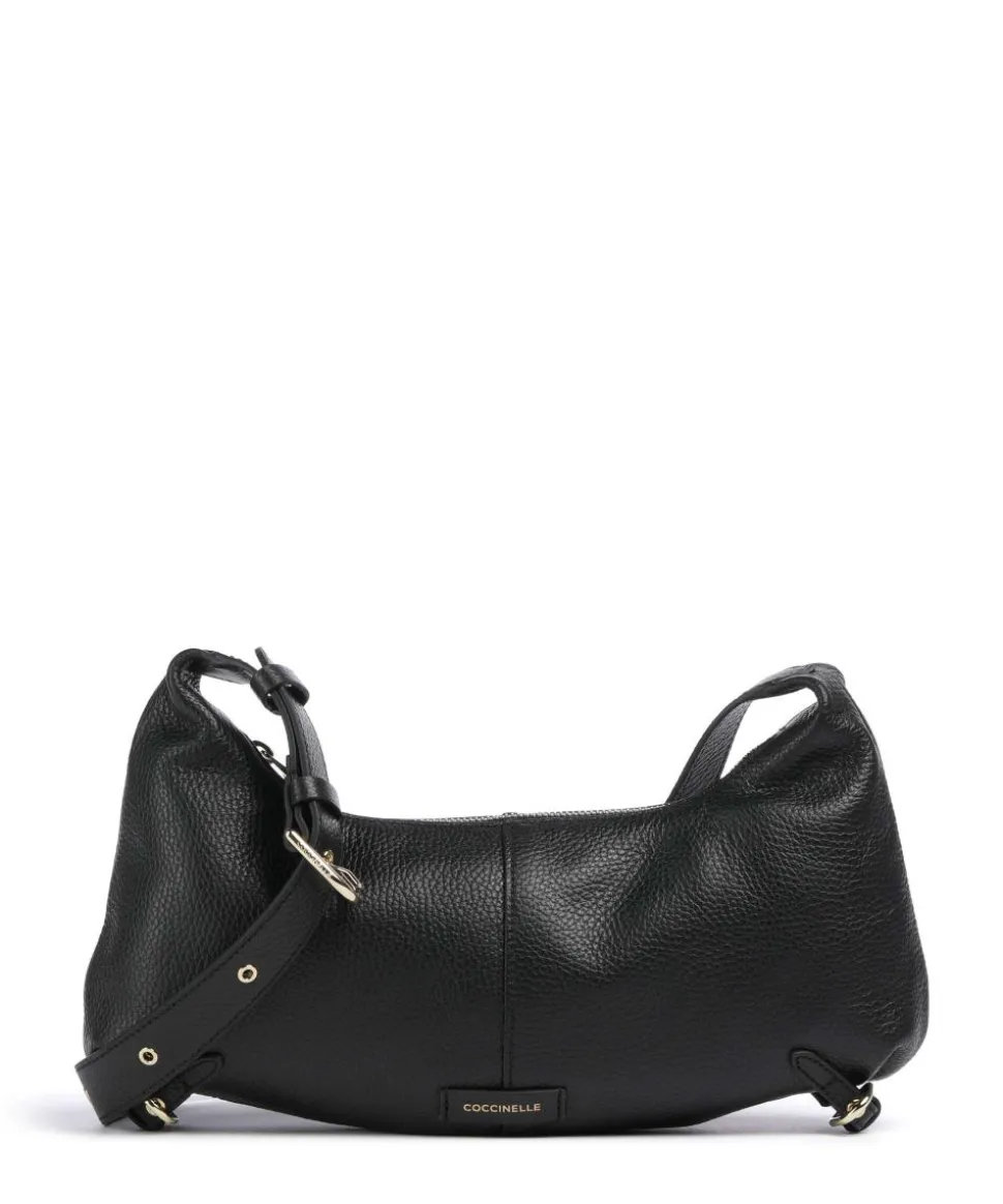 Abigail Umhängetasche Leder schwarz