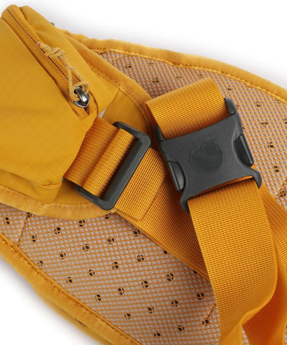 Abisko 6 Gürteltasche recyceltes Polyamid senfgelb