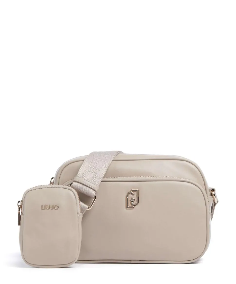 Achala M Umhängetasche Lederimitat beige