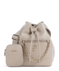 Achala S Bucket bag Lederimitat beige
