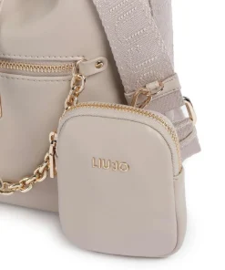 Achala S Bucket bag Lederimitat beige
