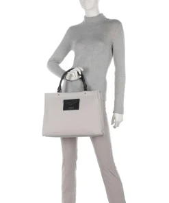 Actual Canvas Conscious Handtasche 14″ Baumwolle beige