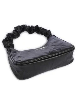 Actual Froissé Schultertasche Kunststoff schwarz