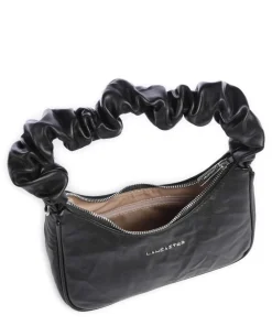 Actual Froissé Schultertasche Kunststoff schwarz