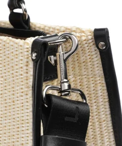 Actual Mini Osier Handtasche Bast natur/schwarz