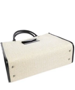 Actual Mini Osier Handtasche Bast natur/schwarz