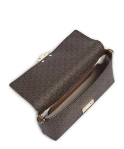 Addie Schultertasche Canvas dunkelbraun