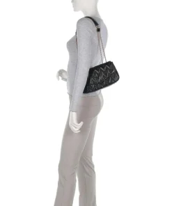 Adelard Schultertasche Lederimitat schwarz