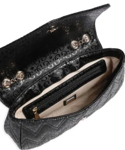 Adelard Schultertasche Lederimitat schwarz