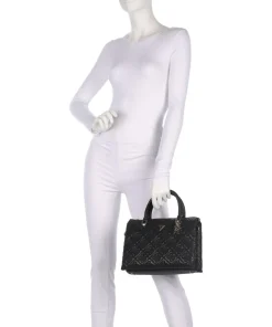 Adelasia Handtasche Lederimitat schwarz