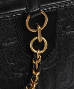 Adonide Shopper Lederimitat schwarz