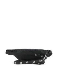 Adria Linna Gürteltasche genarbtes Rindsleder schwarz