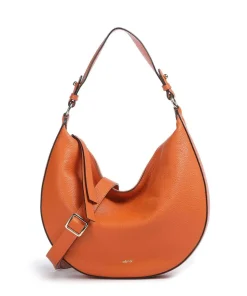 Adria Lulu Beuteltasche genarbtes Rindsleder orange