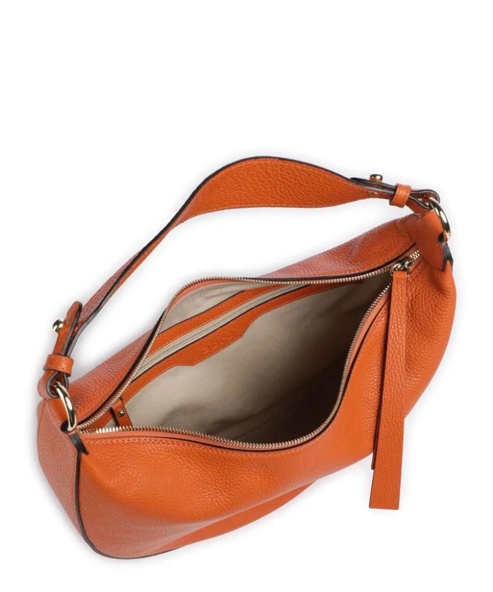 Adria Lulu Beuteltasche genarbtes Rindsleder orange