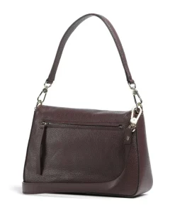 Adria Lulu Schultertasche genarbtes Leder wein