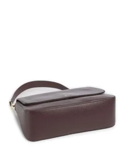 Adria Lulu Schultertasche genarbtes Leder wein