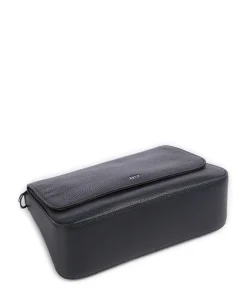 Adria Lulu Schultertasche genarbtes Rindsleder navy