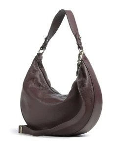 Adria Lulu Small Beuteltasche genarbtes Leder wein