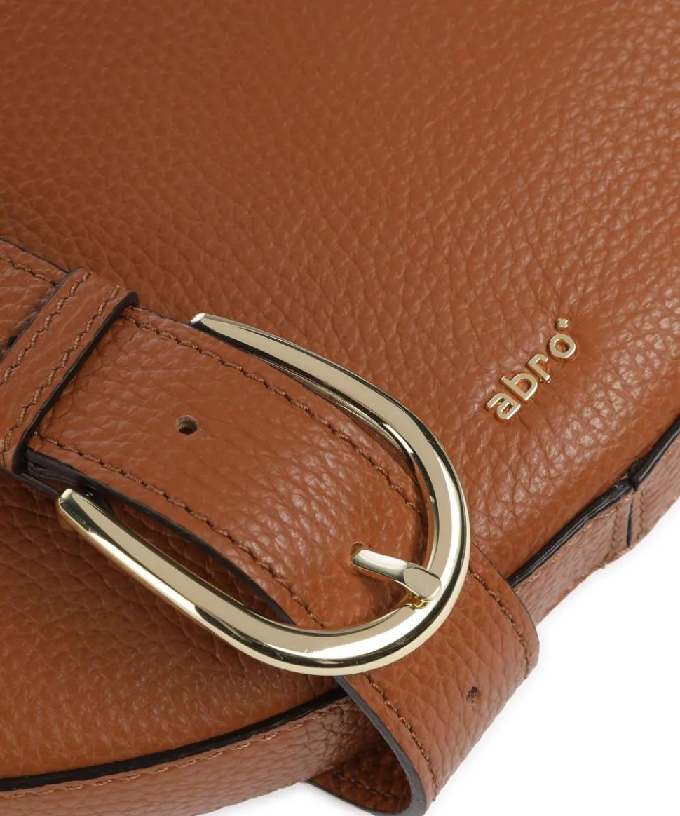 Adria Lulu Umhängetasche genarbtes Rindsleder braun