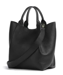 Agave Essential Medium Handtasche genarbtes Leder schwarz