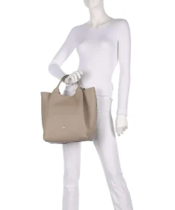 Agave Essential Medium Handtasche genarbtes Leder beige