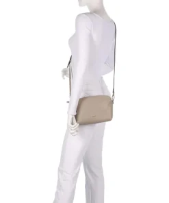 Agave Kaia Umhängetasche genarbtes Leder beige