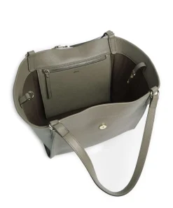 Agave Temi Shopper genarbtes Leder taupe