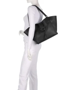 Agave Temi Shopper genarbtes Leder schwarz