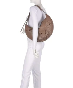 Agnes Supple Medium Beuteltasche Schafsleder taupe