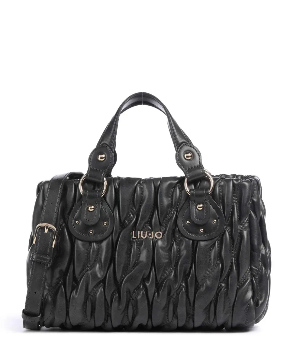 Aide S Handtasche Lederimitat schwarz