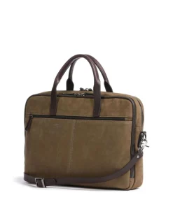 Aktentasche 15″ aufgerautes Rindsleder taupe