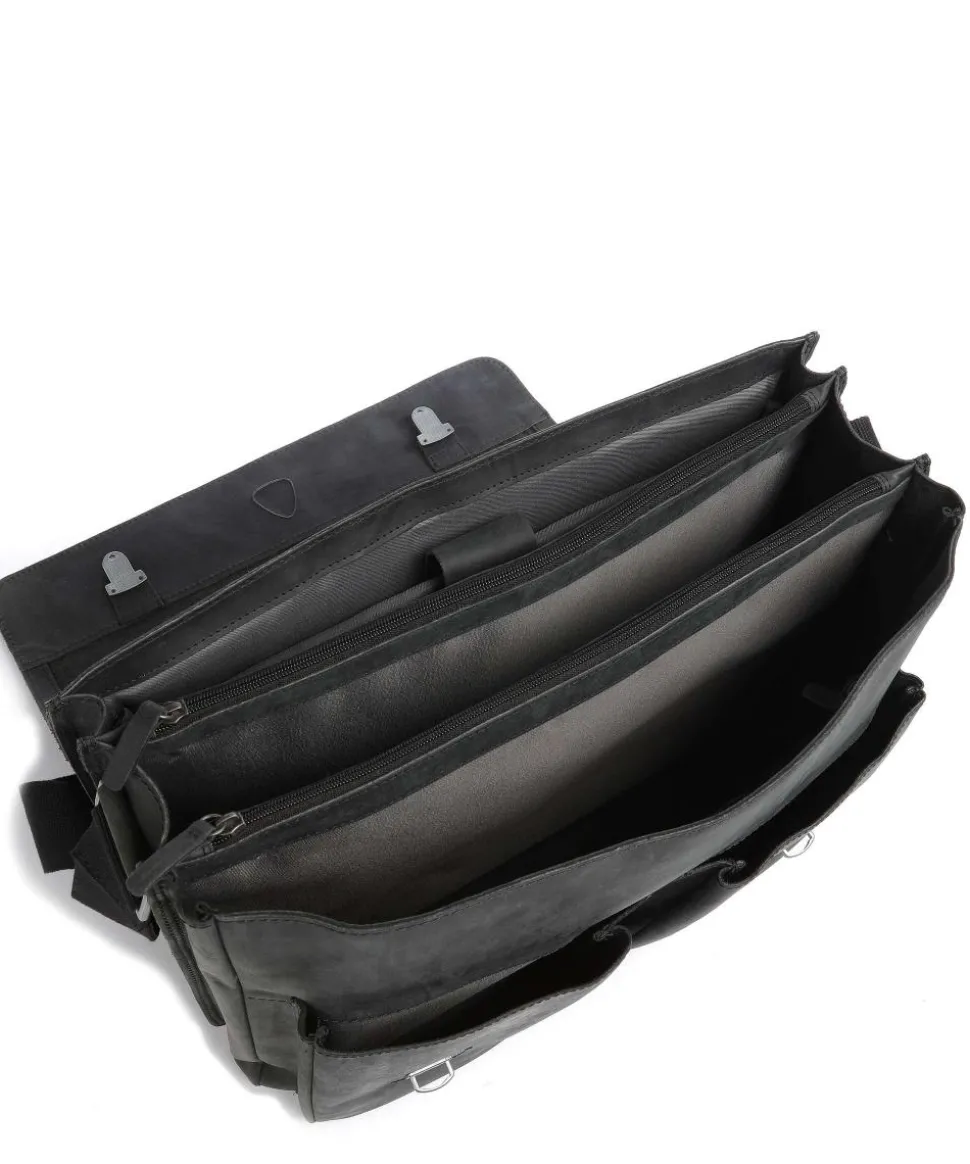 Aktentasche 15″ Leder schwarz
