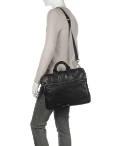 Aktentasche genarbtes Rindsleder schwarz