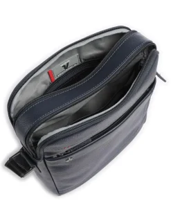 Alaska Umhängetasche 10″ genarbtes Leder navy