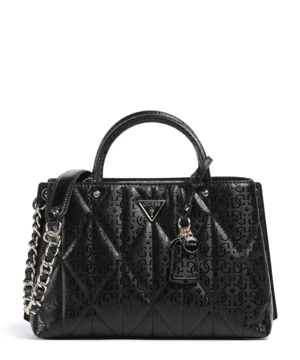 Aldina G-Shine Handtasche Lederimitat schwarz